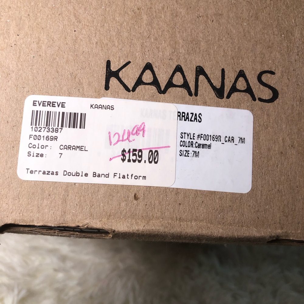 Kaanas Women Sandals Caramel NWT NWB SIZE 7 - Picture 13 of 14